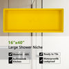 16''×40'' Rectangle Yellow Shower Niche Tile Ready Niche UGRN1640