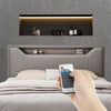 Matte Black LED Shower Niche with Remote Control – ABS Built-in Bathroom Wall Shelf