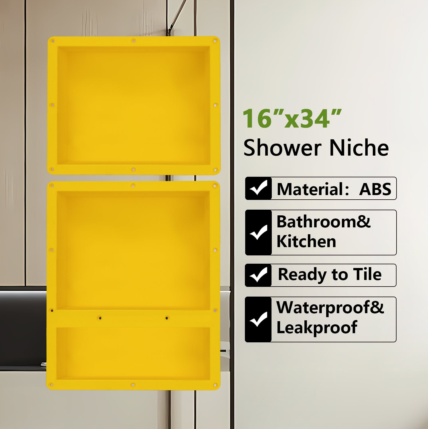 Recessed Shower Shelf 16