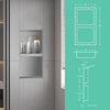 Shower Niche Ready to Tile 16X28 with Double Shelf for Bathroom Storage