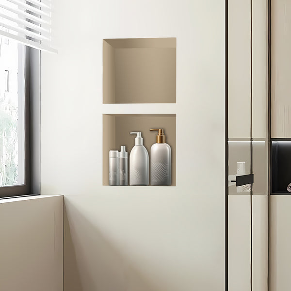Shower Niche Ready to Tile 16X28 with Double Shelf for Bathroom Storage