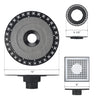 Square Shower Drain Kit 6" Compatible with Schluter Shower Pan with Flange for 2" Pipe