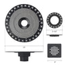 4 Inch Matte Black Shower Drain Kit with ABS Base and Flange, Compatible with Schluter Kerdi Drain and Shower Pan for 2 or 3 Inch Pipe