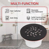 Matte Black 4-1/4 Inch Round Shower Base Drain – Solvent Welded to Fit 1.5" or 2" Pipe