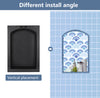 17"×25"  Black Arch Top ABS Plastic Bathroom Shower Niche  Single UGARN101
