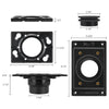 Uni-Green Square ABS Shower Drain Base – Snap-In Rubber Seal for 2" Pipes – UPC Certified