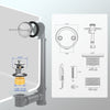 Bathtub drain Conversation Kit Assembly, Tub Drain Kit Lift and Turn, All Brass Construction
