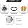 Bathtub drain Conversation Kit Assembly, Tub Drain Kit Lift and Turn, All Brass Construction