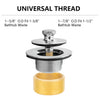 Bathtub drain Conversation Kit Assembly, Tub Drain Kit Lift and Turn, All Brass Construction