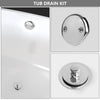 Bathtub drain Conversation Kit Assembly, Tub Drain Kit Lift and Turn, All Brass Construction