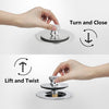 Bathtub drain Conversation Kit Assembly, Tub Drain Kit Lift and Turn, All Brass Construction