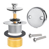 Bathtub drain Conversation Kit Assembly, Tub Drain Kit Lift and Turn, All Brass Construction