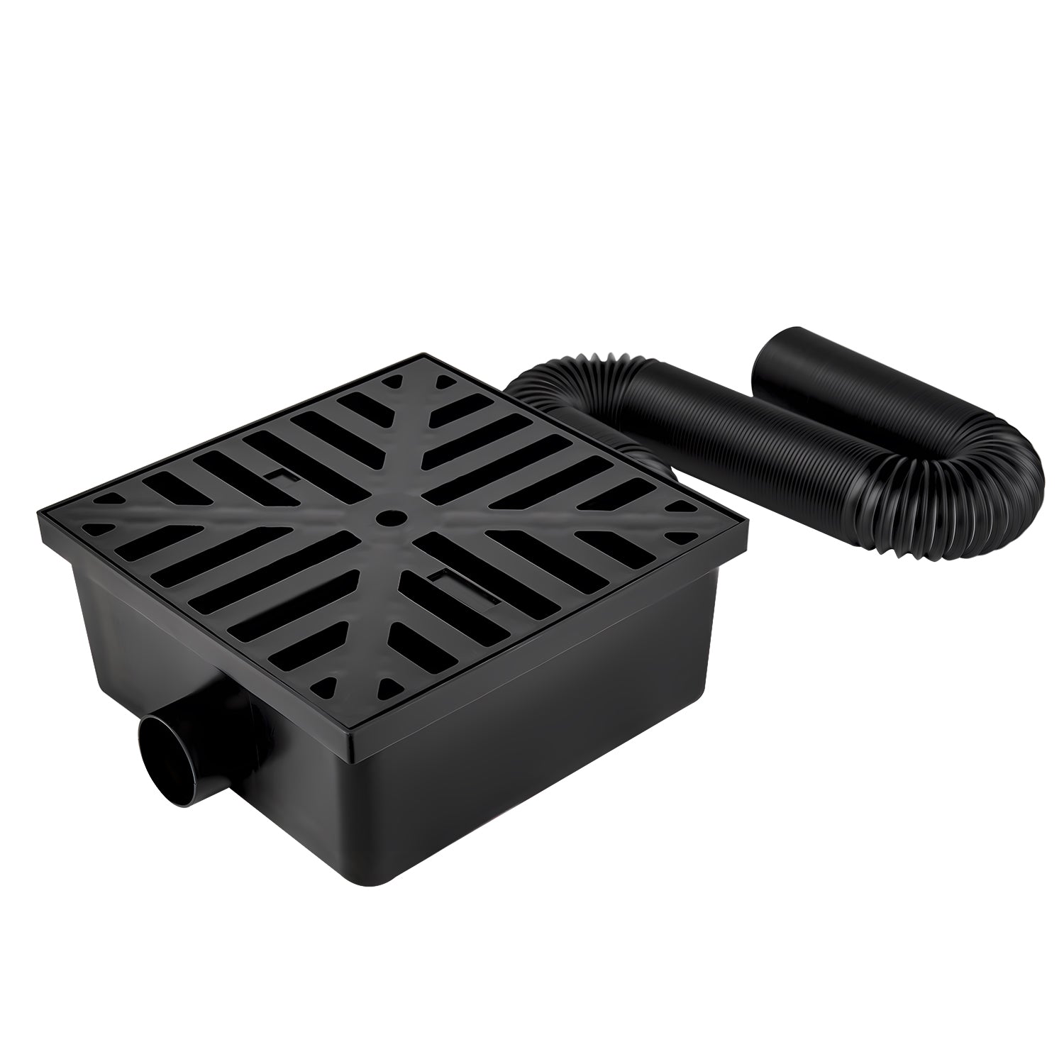Uni-Green 10x10 in No Dig Low Profile Black Catch Basin with 2