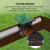 4 Outlet Catch Basin Kit 12" x 12" – with Debris Basket and Downspout Grate, Fits 2", 3", 4" & 6" Pipes – For Lawns, Landscaped Areas
