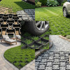 4pcs Pack Durable Permeable Pavers Grass Grid 20" x 20" for Driveways,Gravel, Patio