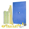 48X32" ABS Material Curbless Ready to Tile Shower Pan Kit with Center Drain for Bathroom