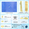 48X32" ABS Material Curbless Ready to Tile Shower Pan Kit with Center Drain for Bathroom