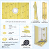 60"x36" Quick-Lock Tile-Over Shower Pan Kit – Waterproof Shower Base with Center Drain, Walk-In Design for Easy Installation