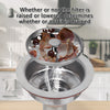 3-in-1 Stainless Steel Brushed 3-1/2 in Kitchen Sink Drain with Rustproof Strainer as Stopper