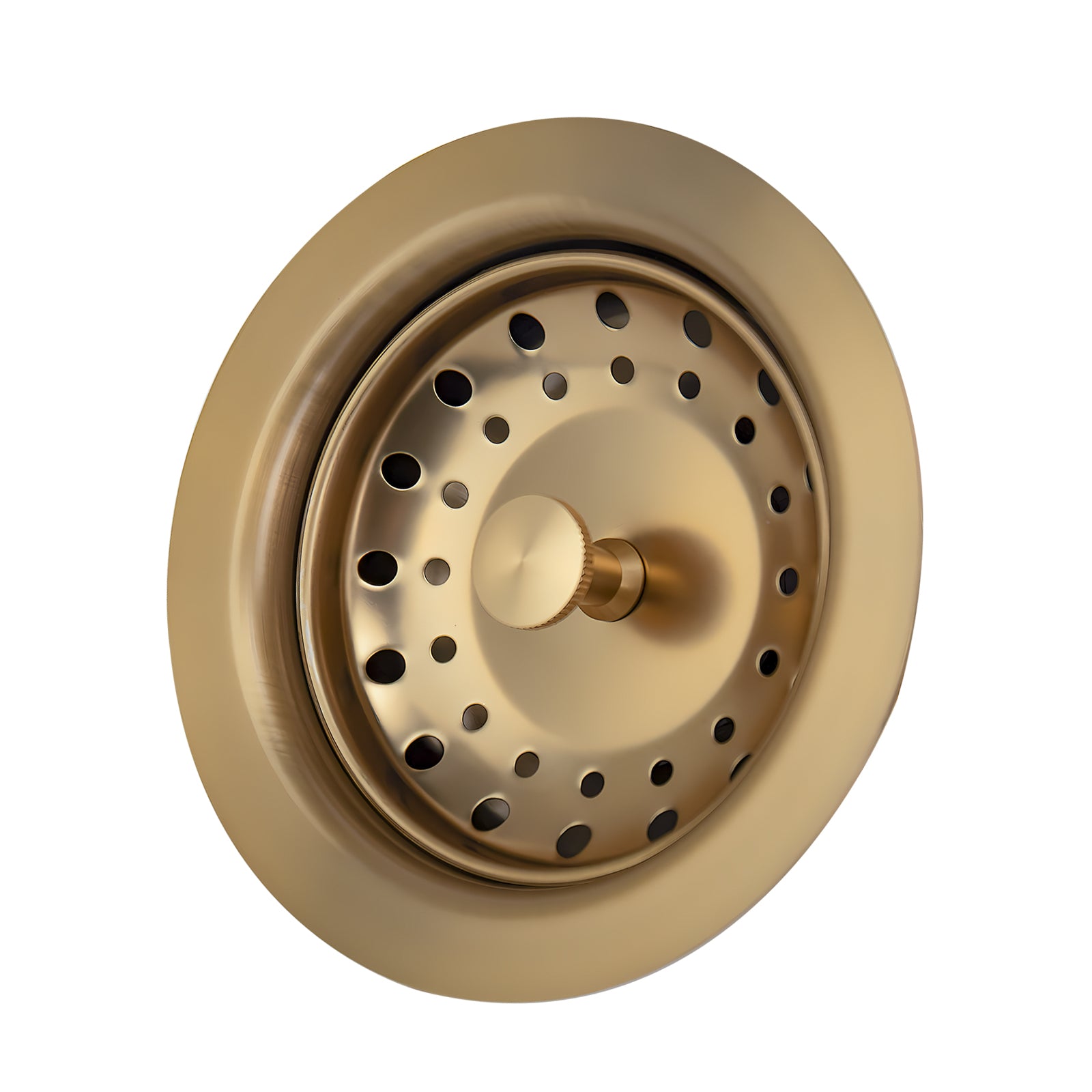 Uni-Green Champagne Bronze 3-1/2 inch Stainless Steel Kitchen Sink Drain with Delta Match and 3-in-1 Strainer Stopper