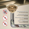 Uni-Green Champagne Bronze 3-1/2 inch Stainless Steel Kitchen Sink Drain with Delta Match and 3-in-1 Strainer Stopper