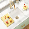 Uni-Green Champagne Bronze 3-1/2 inch Stainless Steel Kitchen Sink Drain with Delta Match and 3-in-1 Strainer Stopper