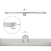 36 Inch Stainless Steel Linear Floor Drain Blind Style and Drain Base with Rubber Gasket