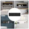 Matte Black Waterproof LED Shower Niche with Slope Drainage – ABS Built-In Recessed Bathroom Wall Shelf
