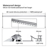 Matte Black Waterproof LED Shower Niche with Slope Drainage – ABS Built-In Recessed Bathroom Wall Shelf
