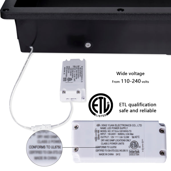 Matte Black Waterproof LED Shower Niche with Slope Drainage – ABS Built-In Recessed Bathroom Wall Shelf