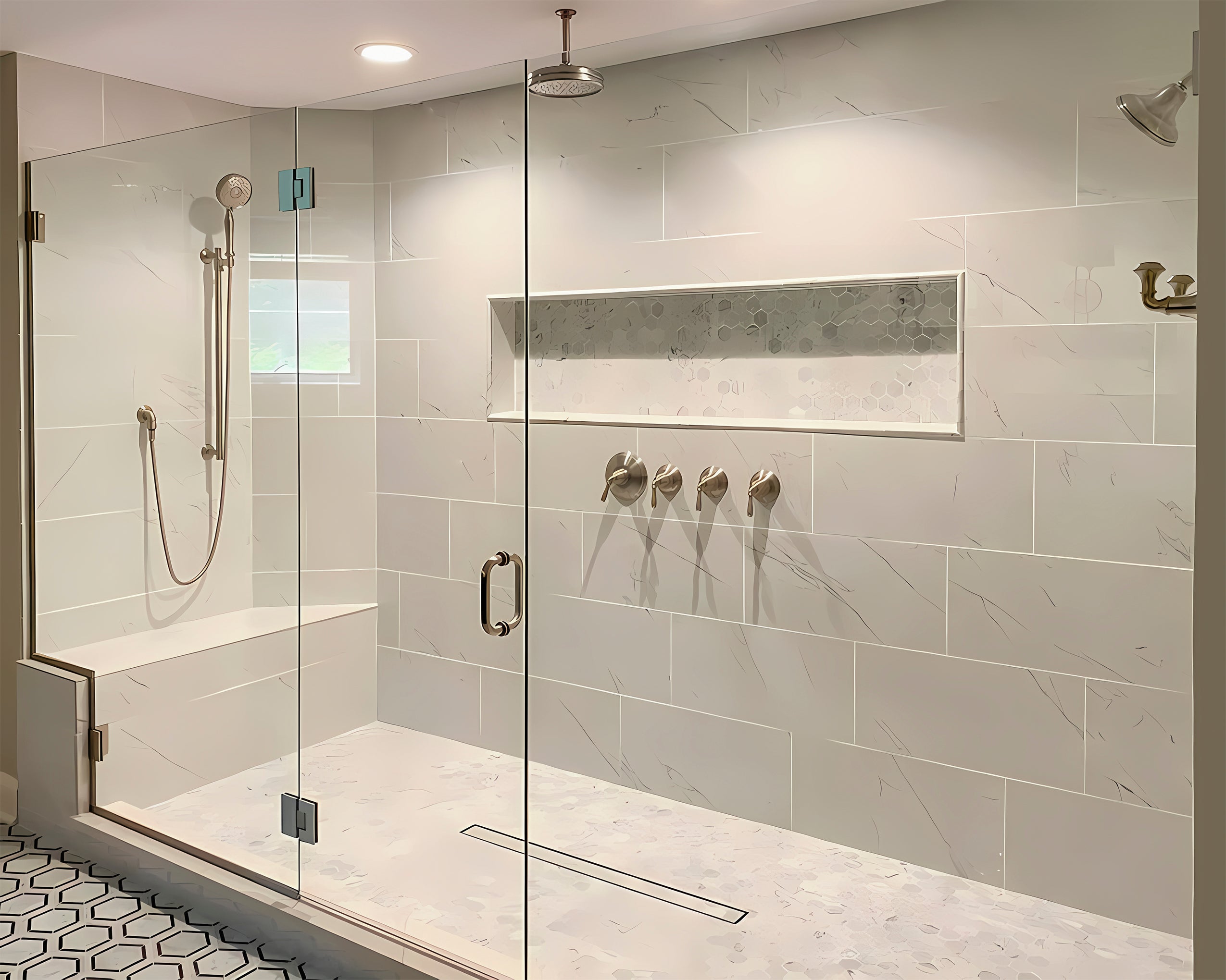 Recessed Large Rectangle Shower Niche 14