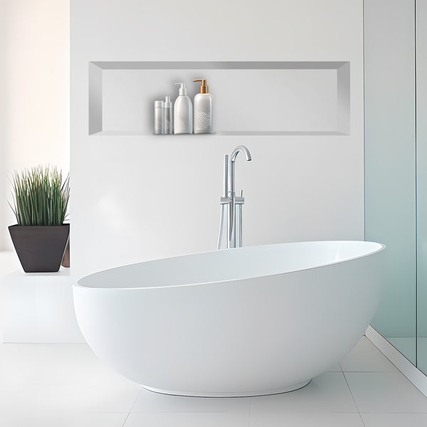 Recessed Large Rectangle Shower Niche 14"X50" Bathroom Storage Cube with Mosaic Mesh    UGRN1450