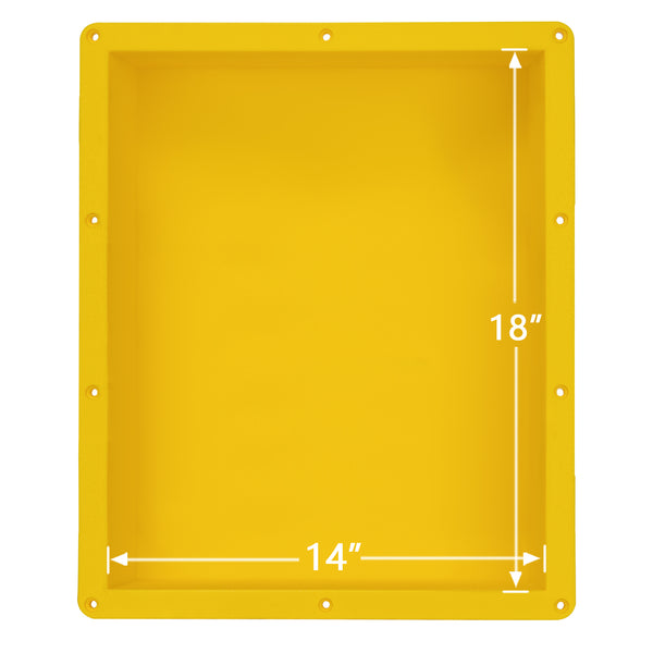 16''×20'' Rectangle Yellow Shower Niche Tile Ready Niche UGRN1620