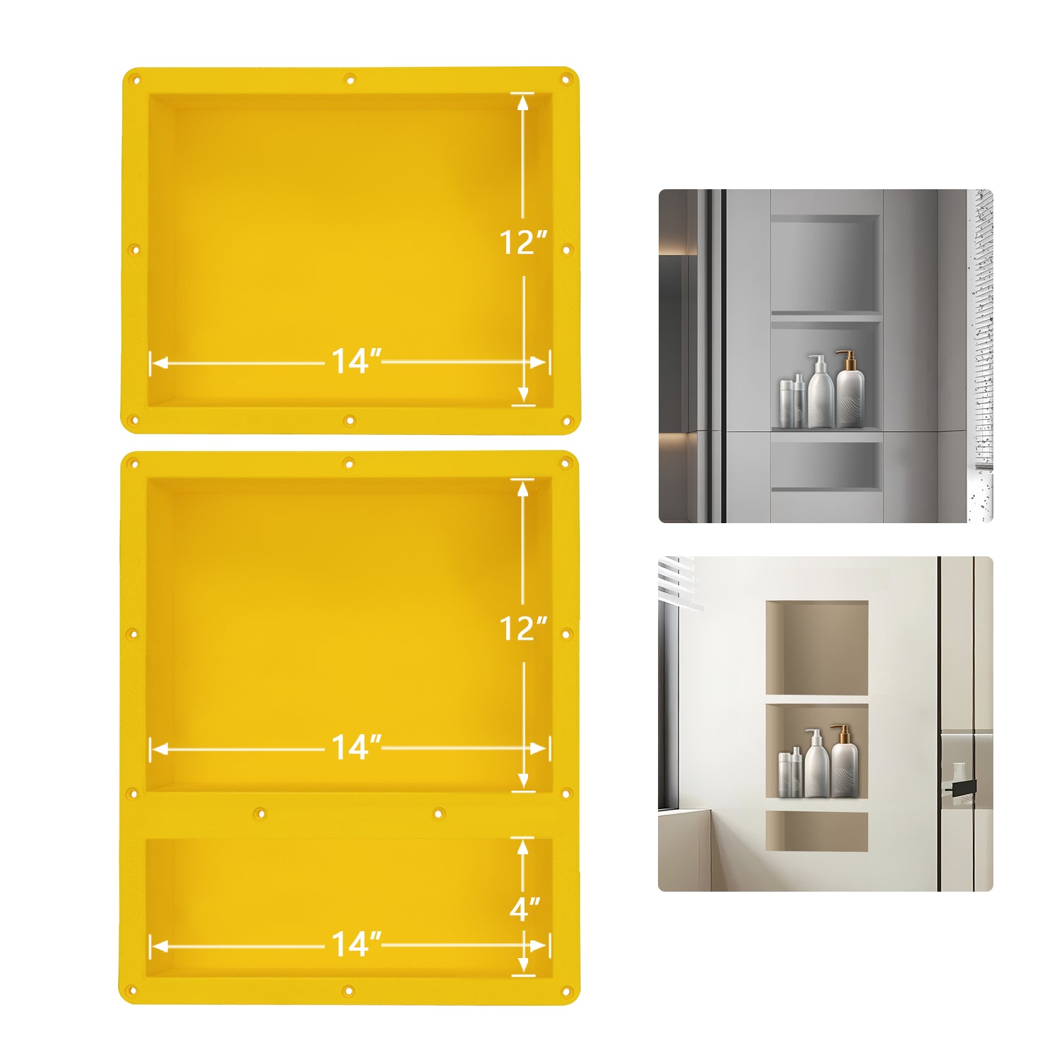 Recessed Shower Shelf 16