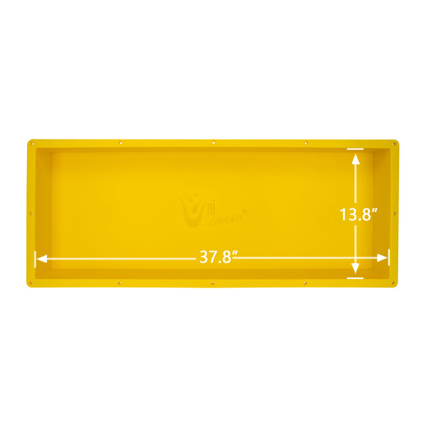 16''×40'' Rectangle Yellow Shower Niche Tile Ready Niche UGRN1640