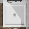 Acrylic Shower Base 36"W x 36"D x 5.5"H – Non-Slip, Center Drain, 3 Walls