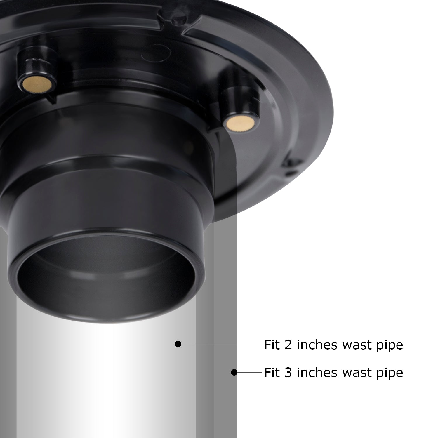 4-1/4 Square Design Tile In Shower Drain, Chromed for Low Profile Shower Pan     UGSD002-B