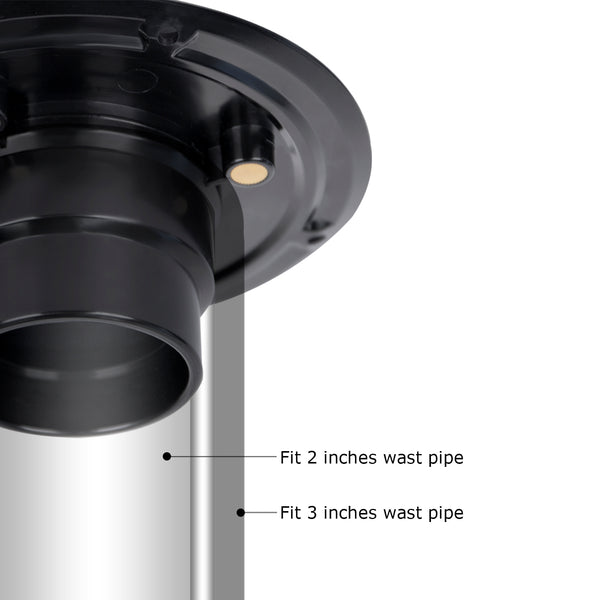 Square Shower Drain for Low Profile Show Pan Drain, ABS Construction Neo Style