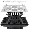 Square Shower Drain for Low Profile Show Pan Drain, ABS Construction Neo Style