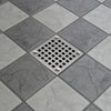 ABS Square Shower Drain for Low Profile Shower Drain with SS 304 Grating Different Patterns