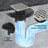 ABS Square Shower Drain for Low Profile Shower Drain with SS 304 Grating Different Patterns