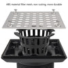 ABS Square Shower Drain for Low Profile Shower Drain with SS 304 Grating Different Patterns