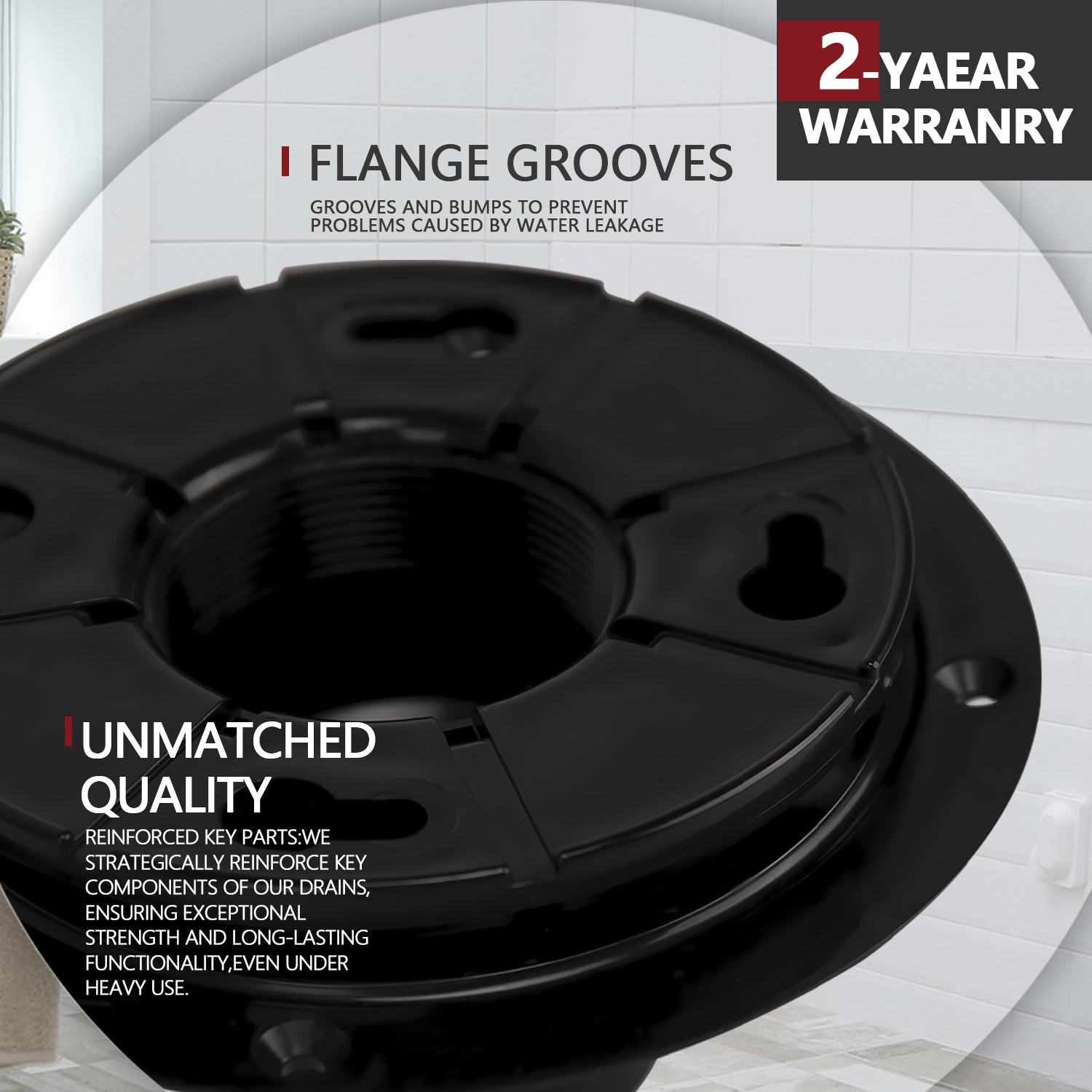 ABS Square Shower Drain for Low Profile Shower Drain with SS 304 Grating Different Patterns
