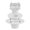 3-1/2" Square Shower Drain for Low Profile Show Pan Drain with SS304 Grating Neo Style PVC