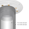 4-1/4" Plastic Floor Shower Drain With Square Drain Grate Chrome Plated UGSD002-PVC