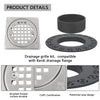 4 Inch Brushed Nickel Shower Drain Kit with Integrated Bonding Flange, Compatible with Schluter Shower Pan and Kit for 2 Inch Pipe