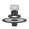 4 Inch Brushed Nickel Shower Drain Kit with Integrated Bonding Flange, Compatible with Schluter Shower Pan and Kit for 2 Inch Pipe