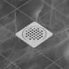 4 Inch Brushed Nickel Shower Drain Kit with Integrated Bonding Flange, Compatible with Schluter Shower Pan and Kit for 2 Inch Pipe