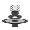 4 Inch Chrome Shower Drain Kit with Integrated Bonding Flange, Compatible with Schluter Shower Pan and Kit for 2 or 3 Inch Pipe