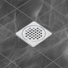4 Inch Chrome Shower Drain Kit with Integrated Bonding Flange, Compatible with Schluter Shower Pan and Kit for 2 or 3 Inch Pipe